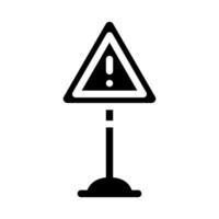 alert risk glyph icon vector illustration