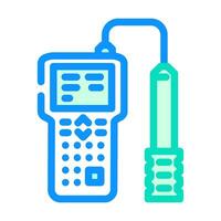 water quality testing hydrogeologist color icon vector illustration