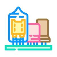 analog electronics color icon vector illustration