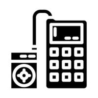 sensor calibration electronics glyph icon vector illustration