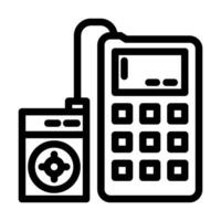 sensor calibration electronics line icon vector illustration