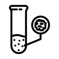 contaminant detection hydrogeologist line icon vector illustration