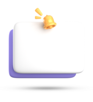 3d rendering of blank speech bubble for testimonial, 3D pastel icon set. png