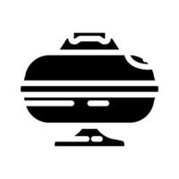 smoker beef glyph icon vector illustration