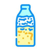 milk rotten food color icon vector illustration