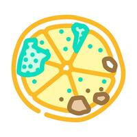 lemon rotten food color icon vector illustration