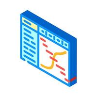 resource assessment mining isometric icon vector illustration