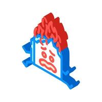 clever book character isometric icon vector illustration