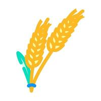 ear barley grain color icon vector illustration