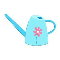 growth watering can cartoon vector illustration