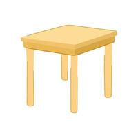 empty wood table cartoon vector illustration