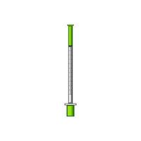 medicine syringe cartoon vector illustration