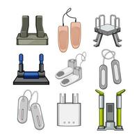 shoe dryer electric set cartoon vector illustration