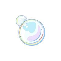 abstract soap bubbles cartoon vector illustration