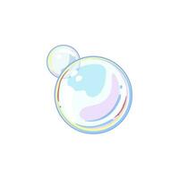 abstract soap bubbles cartoon vector illustration