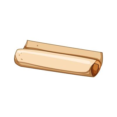 ancient scroll papyrus cartoon vector illustration