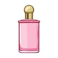 hermosa perfume para mujer dibujos animados vector ilustración