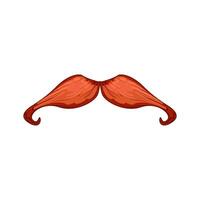 black moustaches cartoon vector illustration