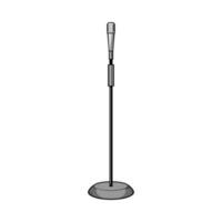 speech microphone stand cartoon vector illustration