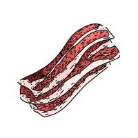 raw meat sketch hand drawn vector