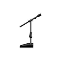 audio microphone stand cartoon vector illustration