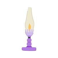 old kerosene lamp cartoon vector illustration