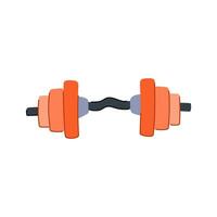 bodybuilding dumbbell cartoon vector illustration