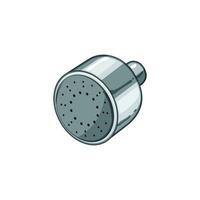 wash shower head cartoon vector illustration