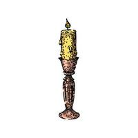 market candlestick sketch hand drawn vector