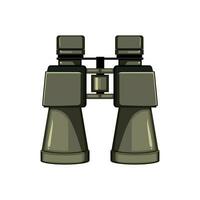 vision binoculars cartoon vector illustration