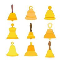 bell set cartoon vector illustration