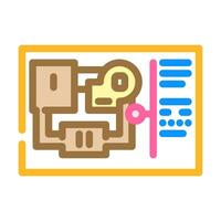 level design game development color icon vector illustration