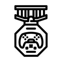 awards game development line icon vector illustration