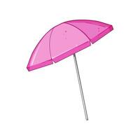 object beach umbrella cartoon vector illustration