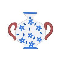 object antique vase cartoon vector illustration