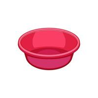 object basin plastic cartoon vector illustration