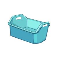 clean basin plastic cartoon vector illustration