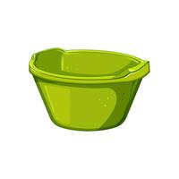 empty basin plastic cartoon vector illustration