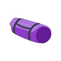 healthy fitness mat cartoon vector illustration