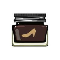 shine shoe polish cream cartoon vector illustration