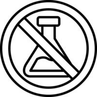 No Chemical Vector Icon