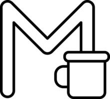 Capital M Vector Icon
