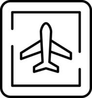 Airport Sign Vector Icon