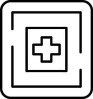 icono de vector de hospital