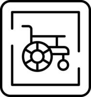 Wheelchair Sign Vector Icon