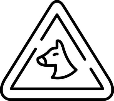 icono de vector de perro