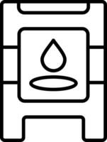 Wet Floor Vector Icon
