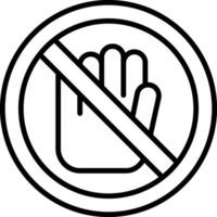 No Touch Vector Icon