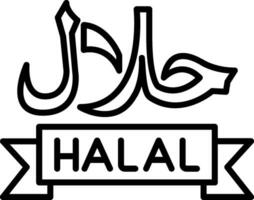 icono de vector halal