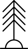 icono de vector de árbol de pino